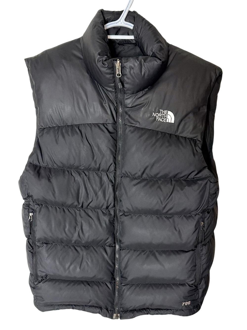 THE NORTH FACE Men’s Black 700 Down Filled Puffer Vest Quilted Pockets Medium